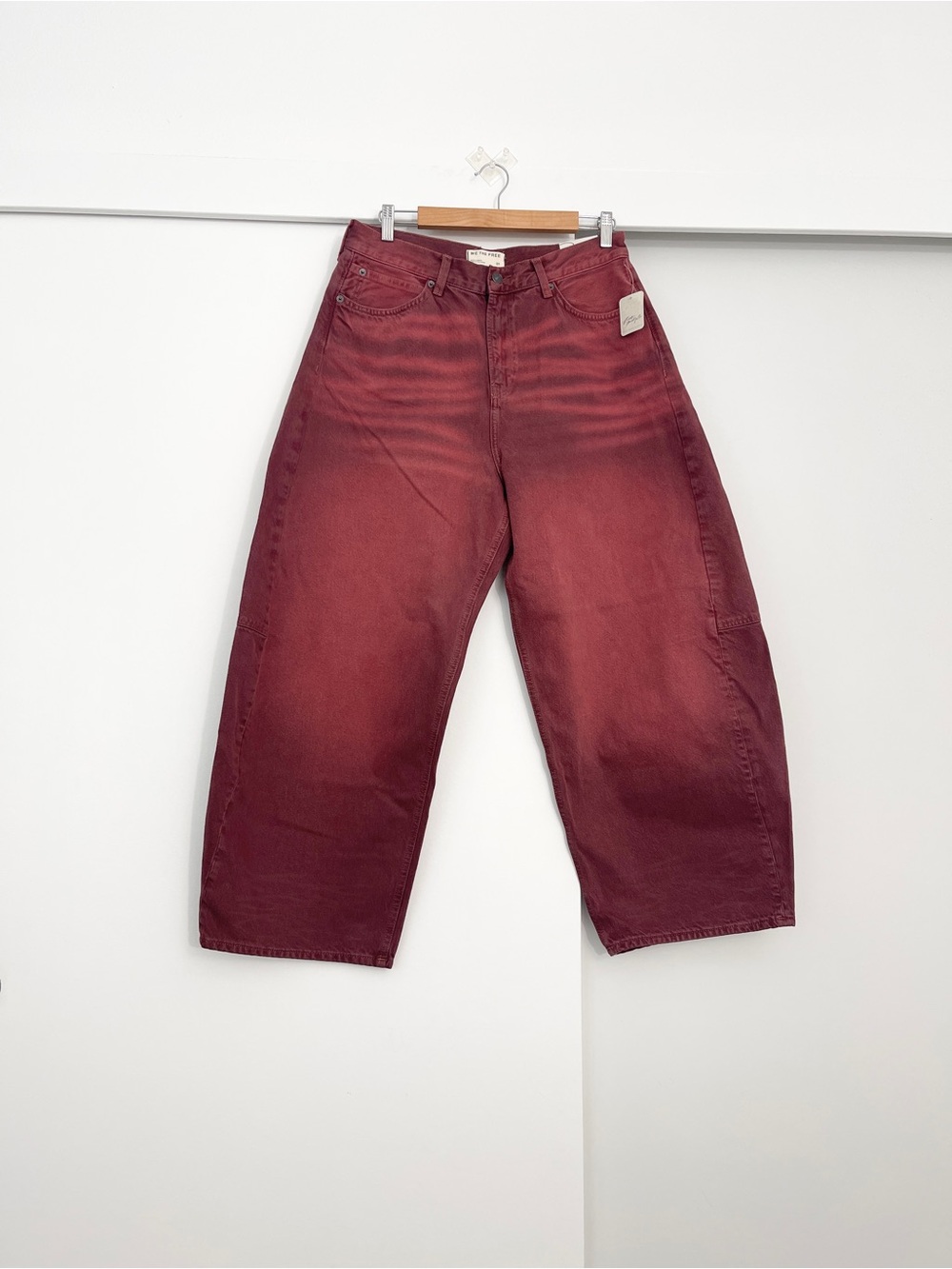 NWT Free People Bodie High Rise Arc Denim Jeans Size 31 Short